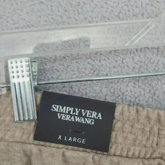 NWT. Simply Vera Vera Wang Women's Wide Leg Sweat Pants XL 19CT - Picture 6 of 9